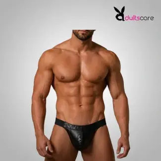 Mens Jockstrap Leather Sexy Thong
