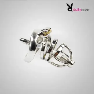 Attica Chastity Cage Lock with Urethral Tube For Men