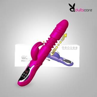 Rabbit Automatic Pulse Telescopic Heating Vibrating Dildo