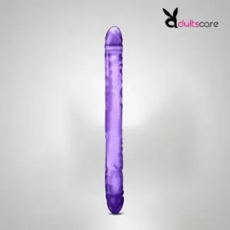 Blush 24 cm Double Head Dildo - Soft Flexible Double Penetrating